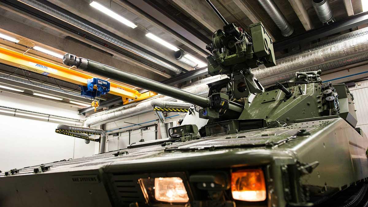 BAE Systems Hägglunds nya stridsfordon CV90 MkIV har väckt stort intresse hos den amerikanska militären. (Foto: TT)