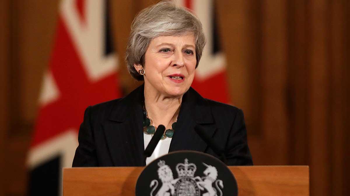 Theresa May får Rolls-Royce-chefens sympatier för sitt brexitavtal. (Foto: TT)