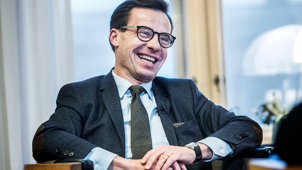 Aftonbladet skriver om den borgerliga makthungern i dagens ledarkollen. På bilden syns moderatledaren Ulf Kristersson. (Foto: TT)