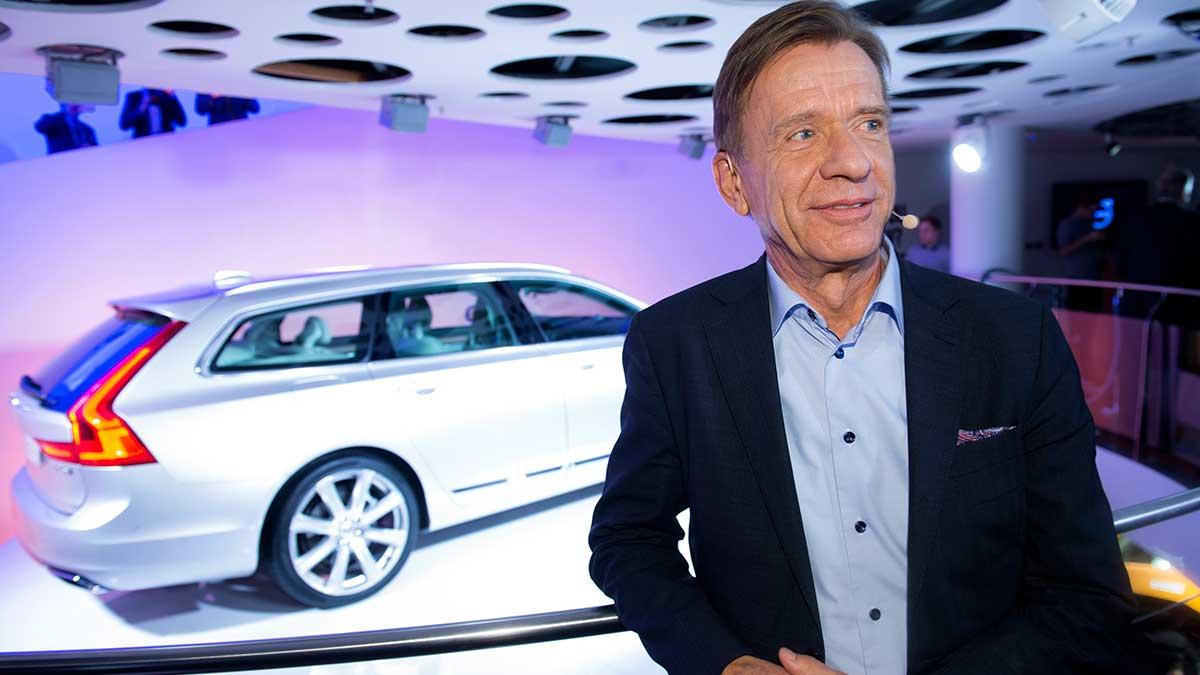 Volvo Cars vd Håkan Samuelsson är på topphumör. Kinesiska syskonbolaget Geely Auto har raketfart på Hongkongbörsen. (Foto: TT)