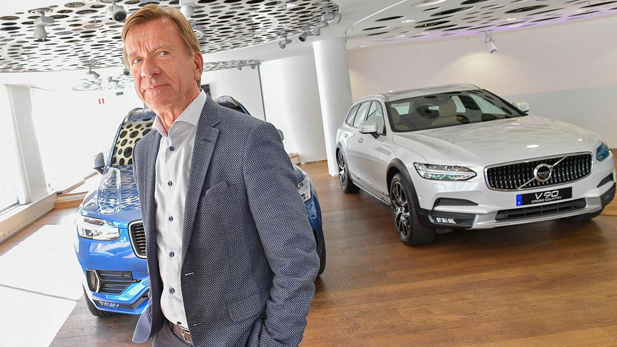 Volvo Cars vd Håkan Samuelsson har anledning att se nöjd ut. (Foto: TT)