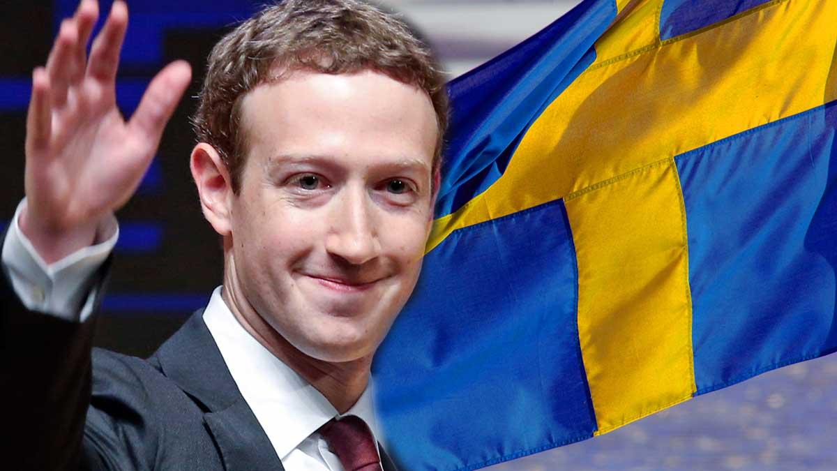 Facebookgrundaren Mark Zuckerberg har en miljard skäl att le på Sveriges bekostnad. (Foto: TT)