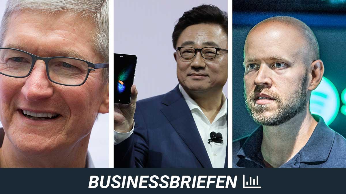 businessbriefen-apple-samsung-spotify