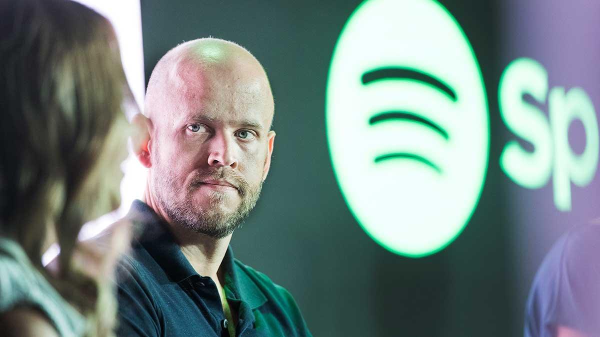 Musikströmningstjänsten Spotifys vd Daniel Ek. (Foto: TT)