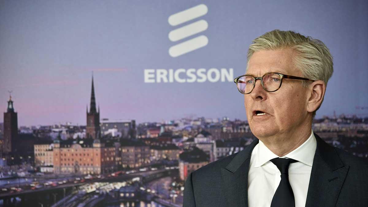 Ericsson med vd Börje Ekholm uppges vara på väg att sälja ett dotterbolag i USA. (Foto: TT)