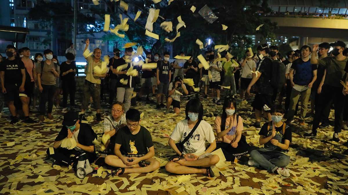 hongkong-stödpaket-ekonomi-kina-demonstrationer