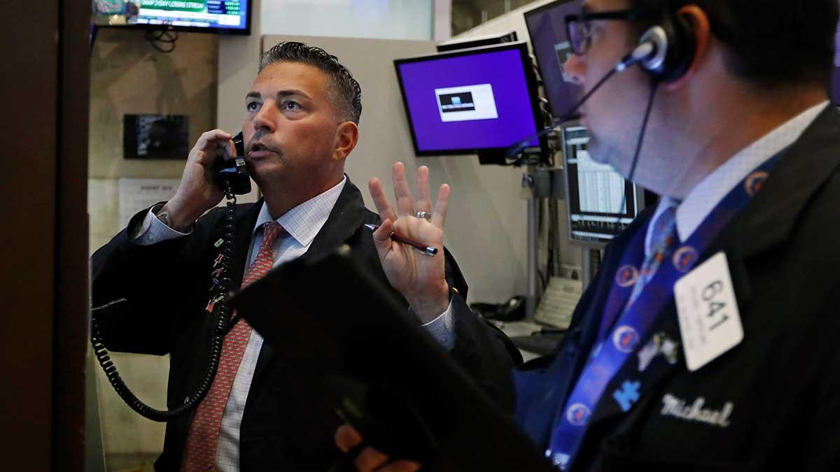 NY-börsen vände uppåt på tisdagen, då bilden togs. (Foto: TT)