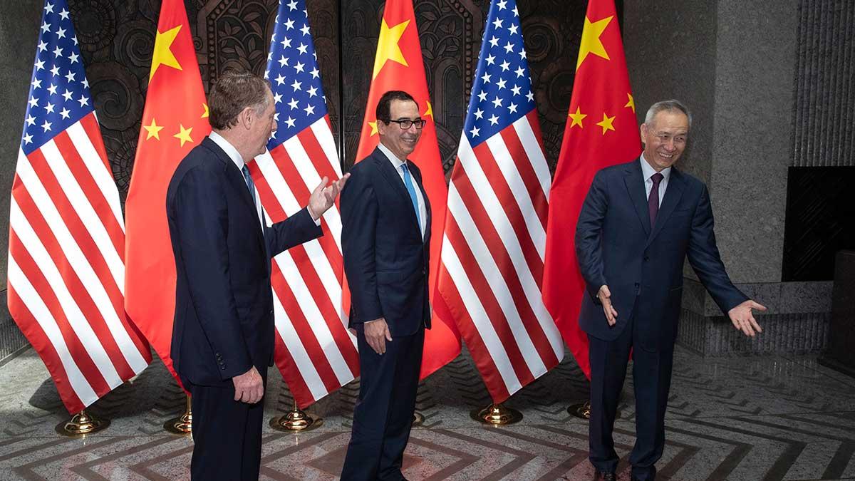 Kina bekräftar nu att nya handelssamtal ska hållas med USA i Washington i början av oktober. (Foto: TT)