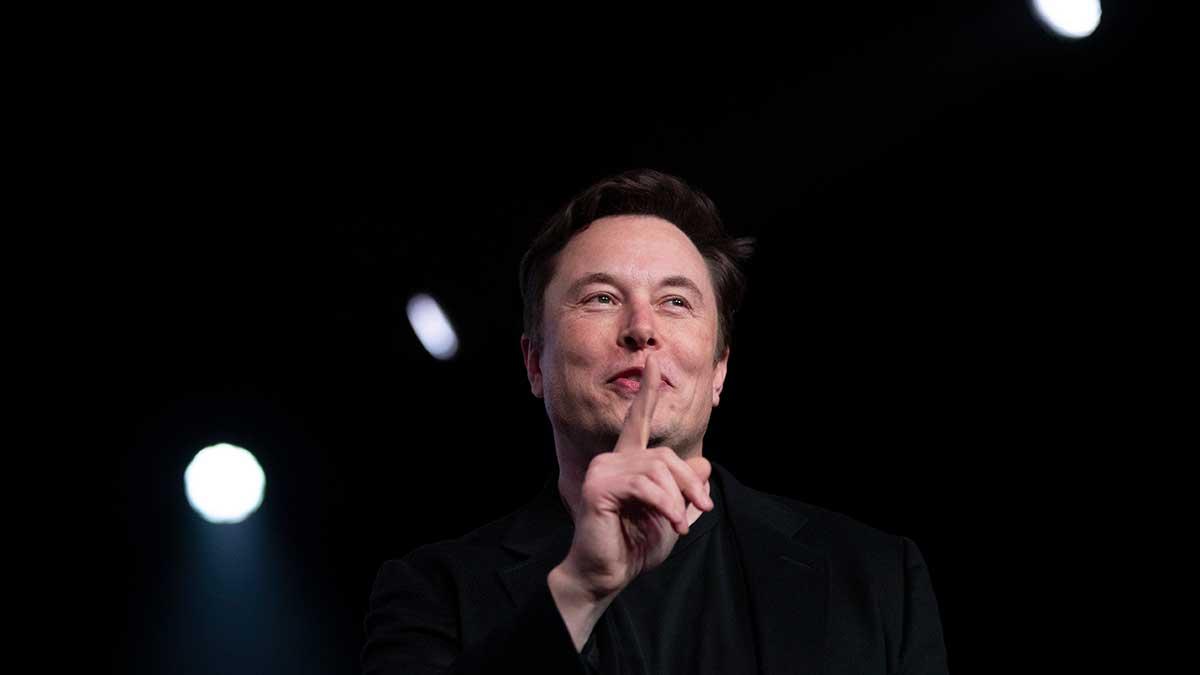 Teslas vd och skapare, Elon Musk, fick uppleva ett formidabelt kursrally i Teslaaktien på måndagen. (Foto: TT)