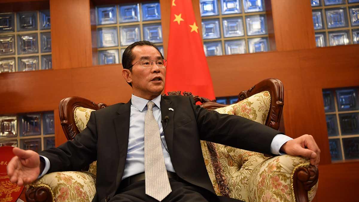 Kinas ambassadör Gui Congyou. (Foto: TT)
