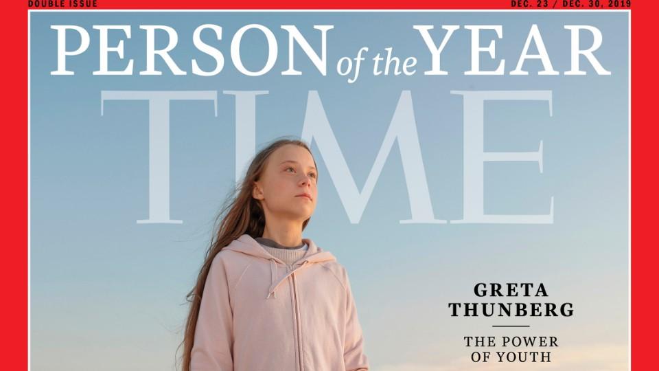 Greta Thunberg utses till årets person. (Foto: TT/Time Magazine)