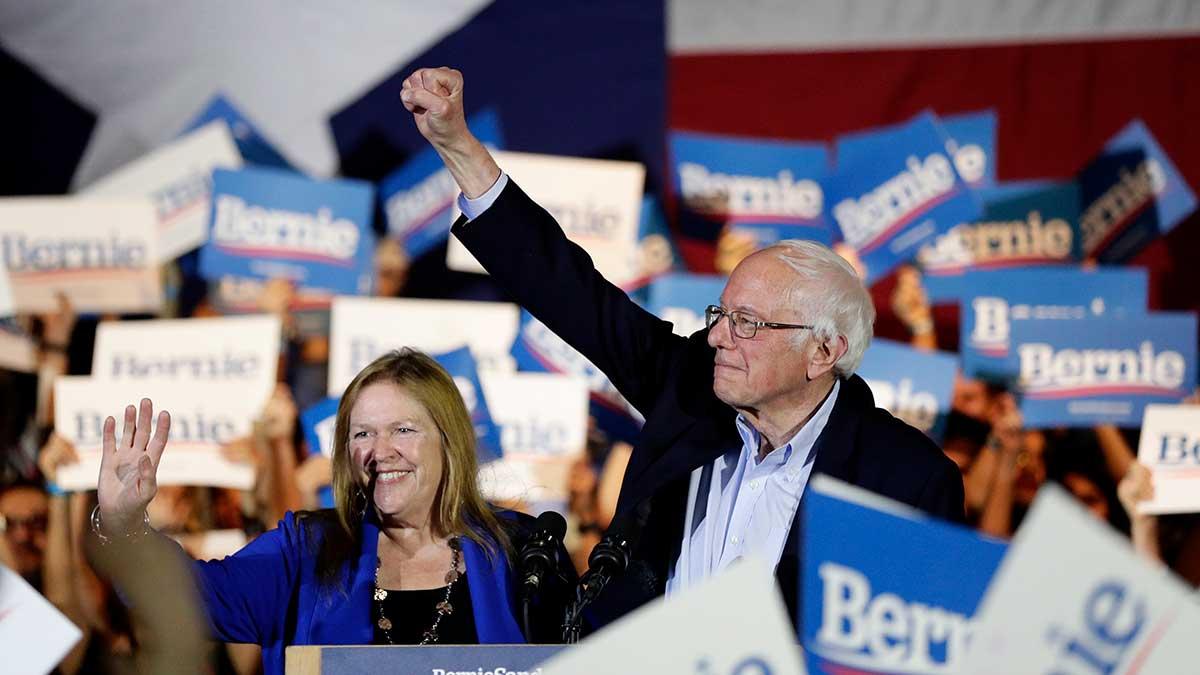 Bernie Sanders vann stort i demokraternas nomineringsval i Nevada, rapporterar Ekot. (Foto: TT)