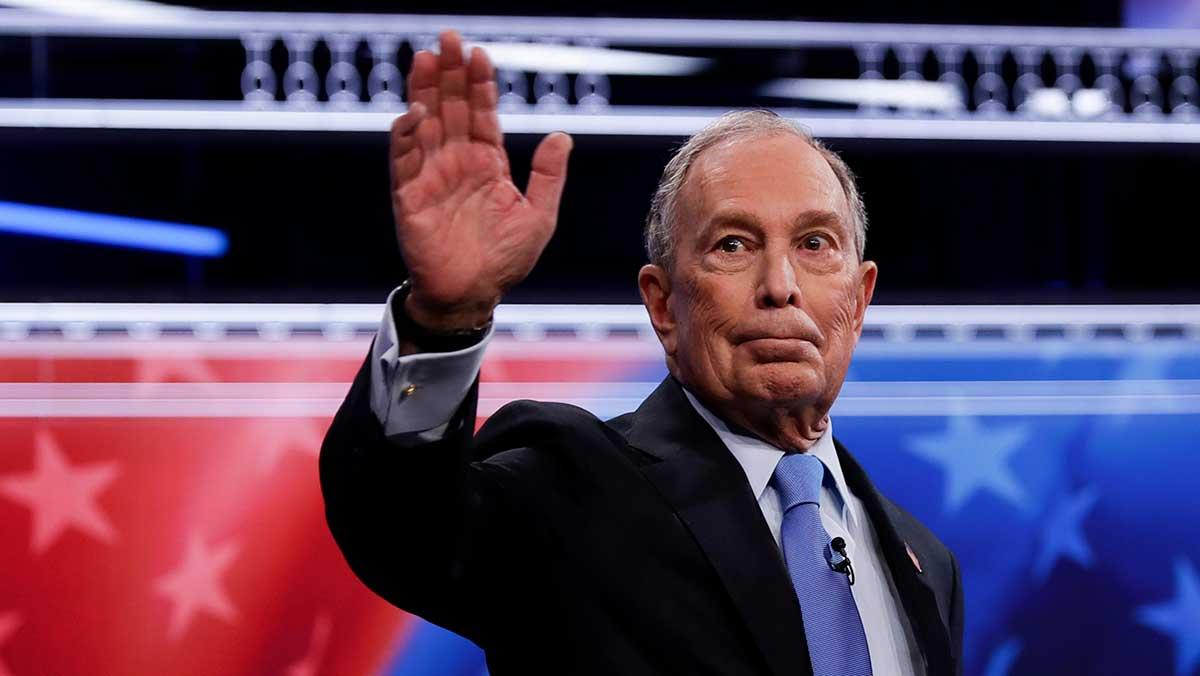Affärsmannen och mediemogulen Michael Bloomberg, 78, som nu debuterar som kandidat för Demokraterna i primärvalen i USA, höjer tonläget mot sina gamla vänner på Wall Street. (Foto: TT)