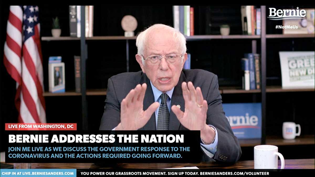 bernie-sanders-livestream-corona