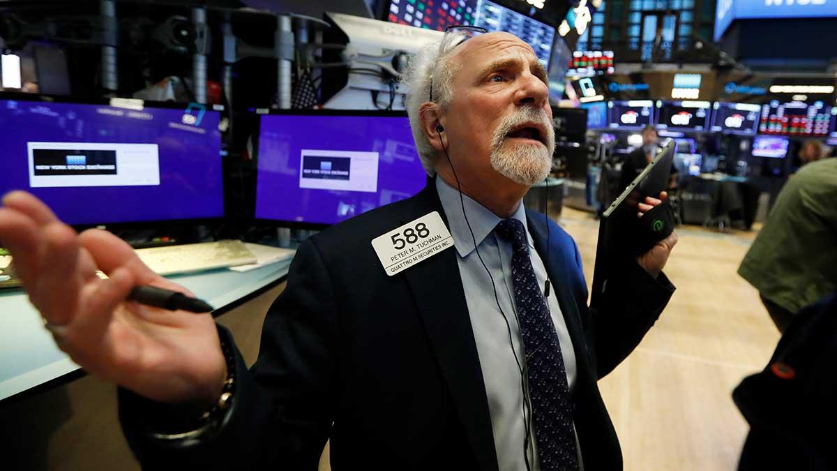 New York-börserna noterade på måndagen det största börsraset sedan finanskrisen i december 2008. (Foto: TT)