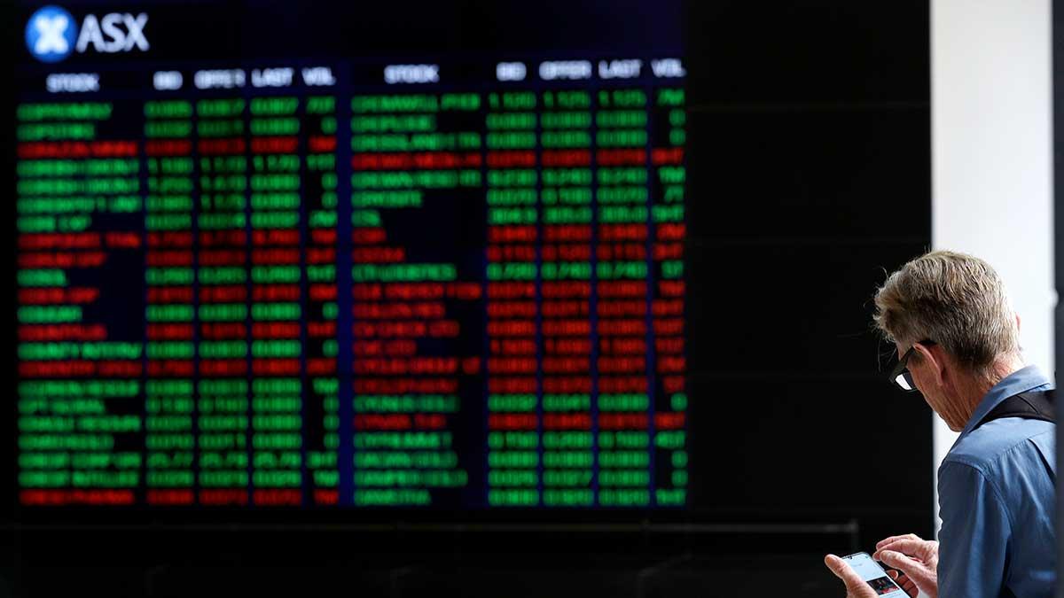 Asienbörserna rekylerade upp på tisdagen efter den globala kraftiga börsfallet på måndagen. Uppgången var starkast i Australien (bilden). (Foto: TT)
