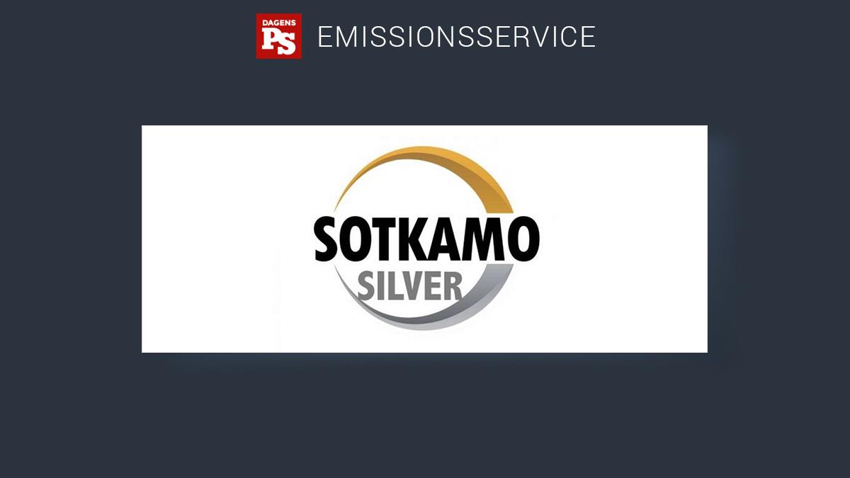 Sotkamo Silver AB genomför företrädesemission. Bolaget utvinner och utvecklar metall i Norden. Deras huvudprojekt är Taivaljärvi Silvergruva.