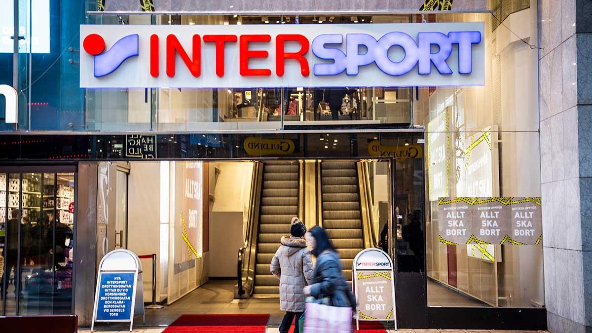 Intersport Sverige har i dag lämnat in en ansökan om företagsrekonstruktion efter att ha drabbats hårt av coronakrisen. (Foto: TT)