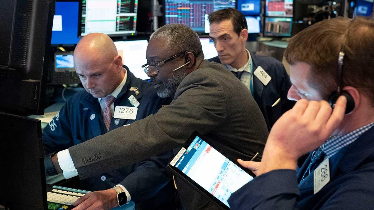 New York-börserna stängde på plussidan efter en svängig utveckling på torsdagen. (Foto: TT)