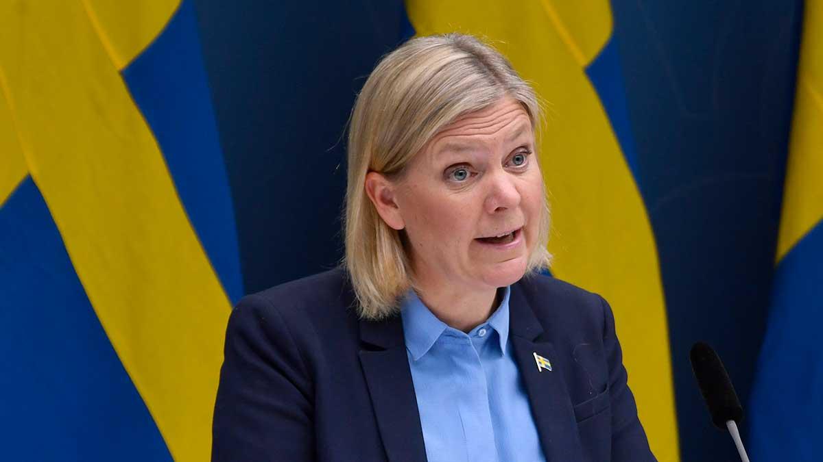Finansminister Magdalena Andersson (S) utesluter inte skattehöjningar efter coronakrisen. (Foto: TT)