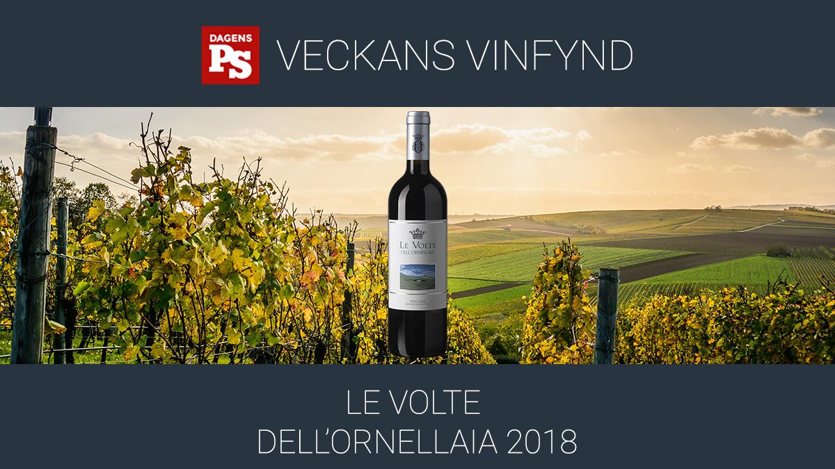 Le Volte dell’Ornellaia 2018 är ett superfynd från berömd vinfirma i Toscana.