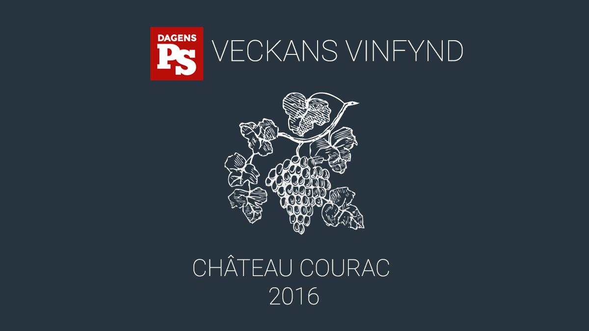 Veckans vinfynd Château Courac 2016 ger en vinupplevelse som närmar sig betydligt dyrare viner från Rhônedalen.