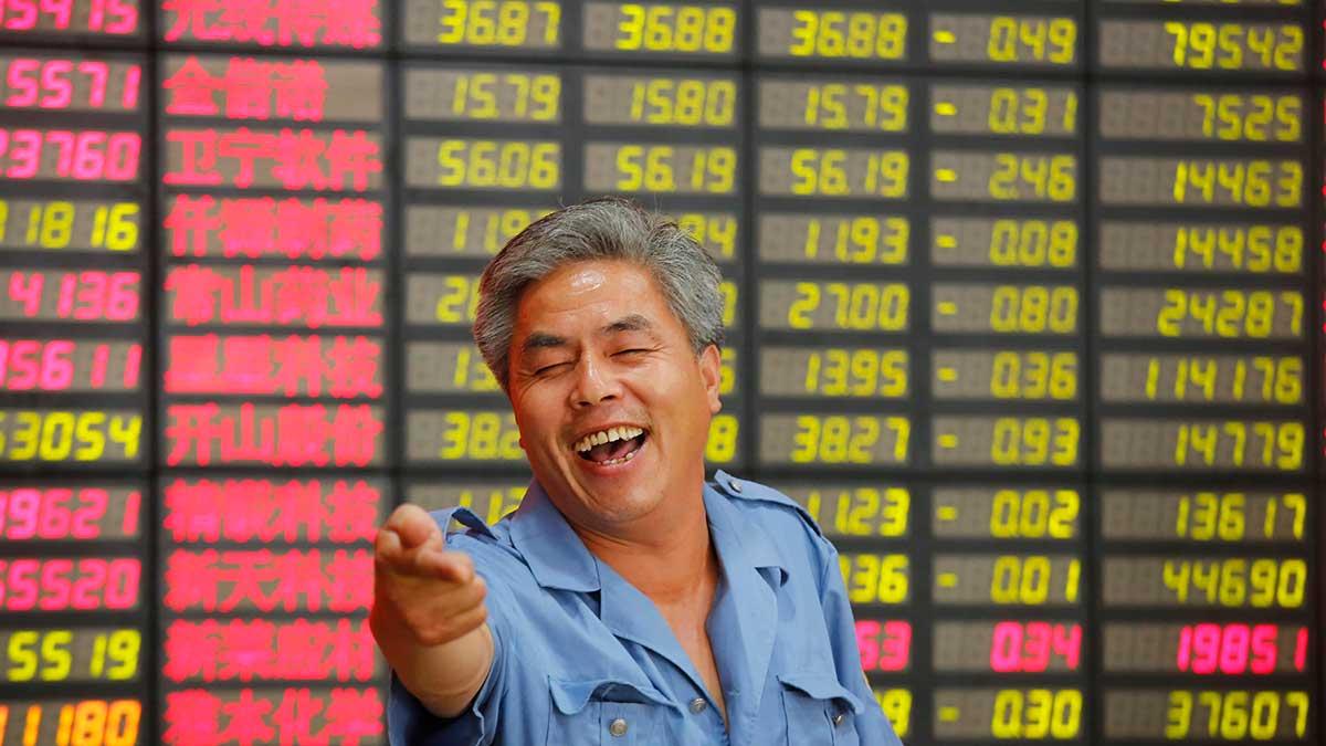 Det är full fart på Asiens börser i dag med Hang Seng i Hongkong som draglok. (Foto: TT)