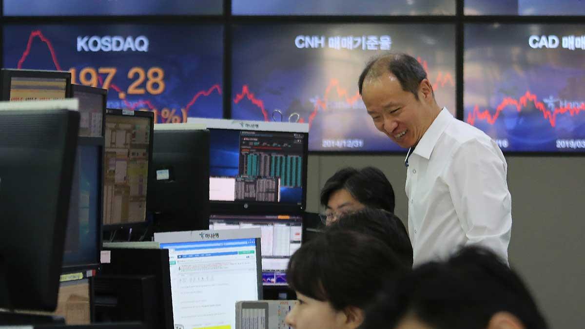 Det var mestadels uppgångar på Asienbörserna på tisdagen i spåren av uppgångar på Wall Street i går, måndag. (Foto: TT)