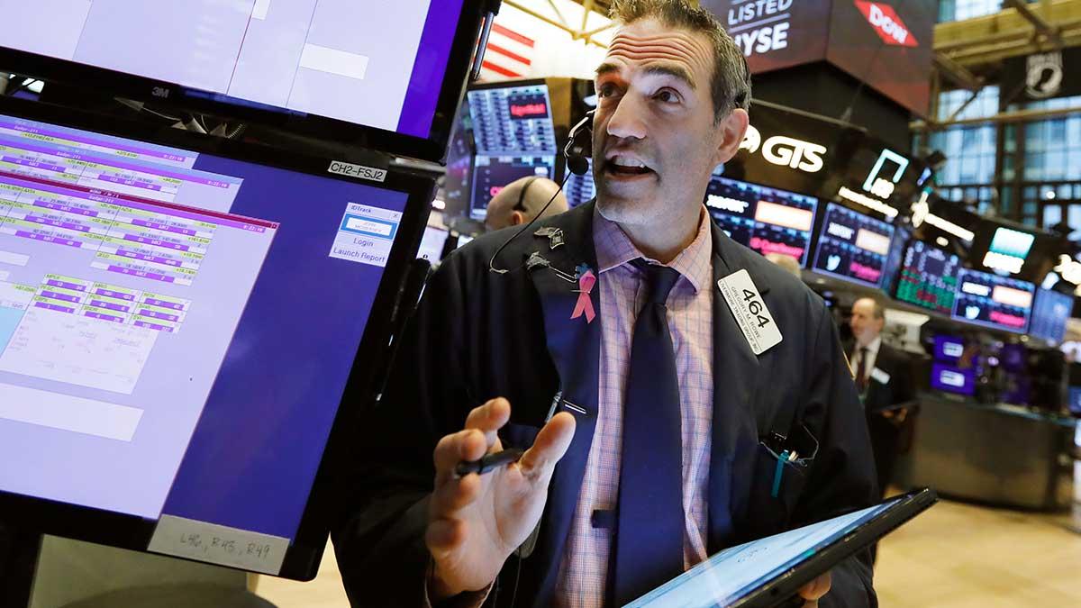 New York-börsen steg för tredje dagen i rad på tisdagen med fortsatt stöd av återöppnandet av ekonomin. (Foto: TT)