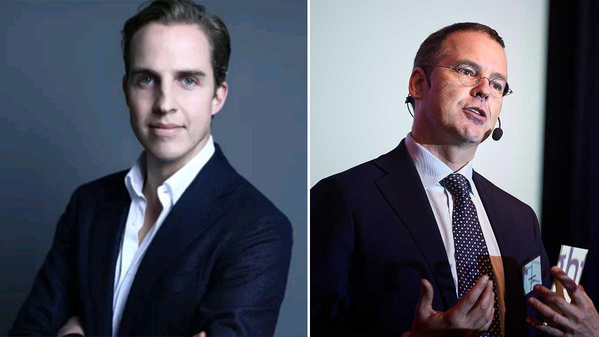 Lendifys vd Nicholas Sundén-Cullberg och Anders Borg, som har investerat i bolaget i flera rundor. (Foto: TT)