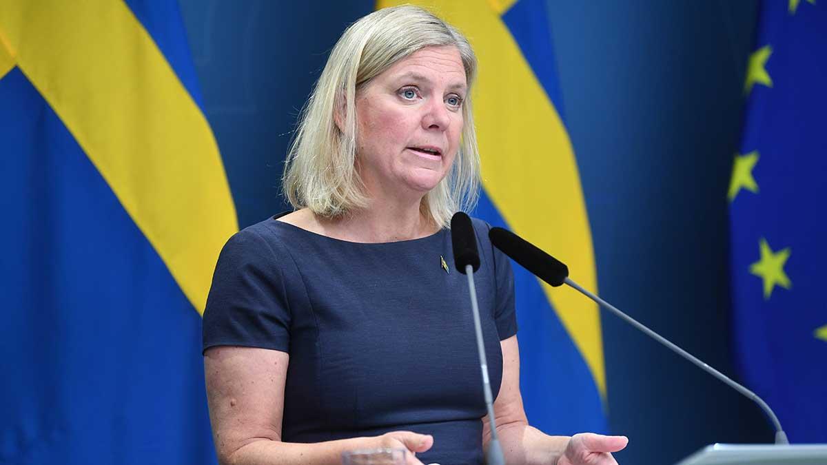 Finansminister Magdalena Andersson (S) deklarerar att "kapitalskatterna behöver höjas" i den kommande höstbudgeten, som hon menar blir "historisk". (Foto: TT)