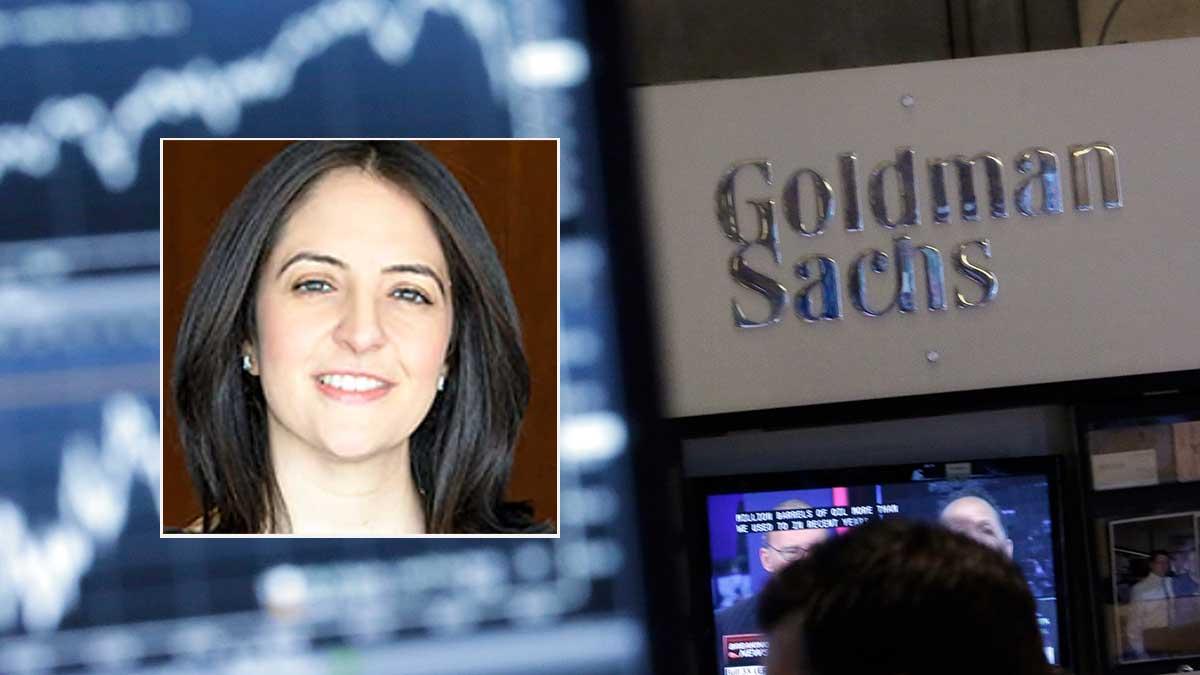 Stephanie Cohen (infälld bild) väntas ta över som vd för bankbjässen Goldman Sachs när nuvarande vd:n David Solomon kastar in handduken. (Foto: Goldman Sachs / TT / montage)