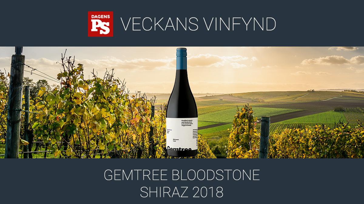 Mjukstarta hösten med ett generöst vin från biodynamiska vingårdar i Australien. Gemtree Bloodstone Shiraz är väl värt att prova.