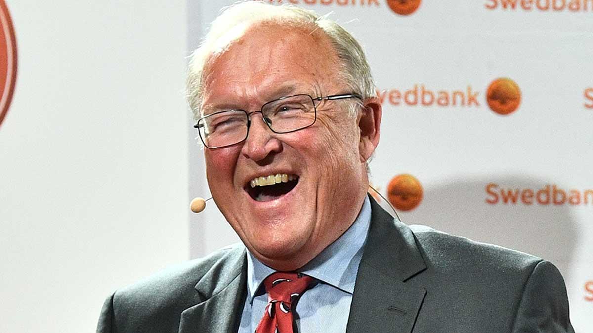 Göran Persson kan skratta hela vägen till Ålandsbanken, där han gör ett miljonklipp på sitt aktieinnehav, samtidigt som han är ordförande i Swedbank. (Foto: TT)
