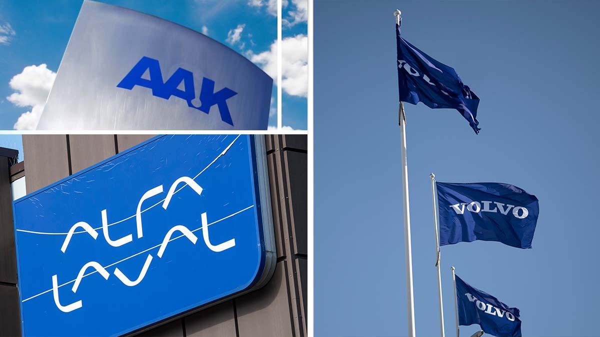 AAK, Alfa Laval och Volvo är tre av bolagen på SEB:s lista. (Foto: TT)
