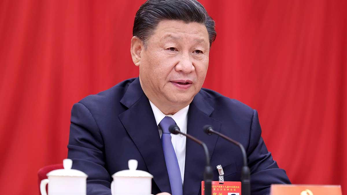 Kinas ekonomi kan dubblas i storlek fram till 2035 och nå höginkomststatus inom de närmsta fem åren, enligt president Xi Jinping. (Foto: TT)