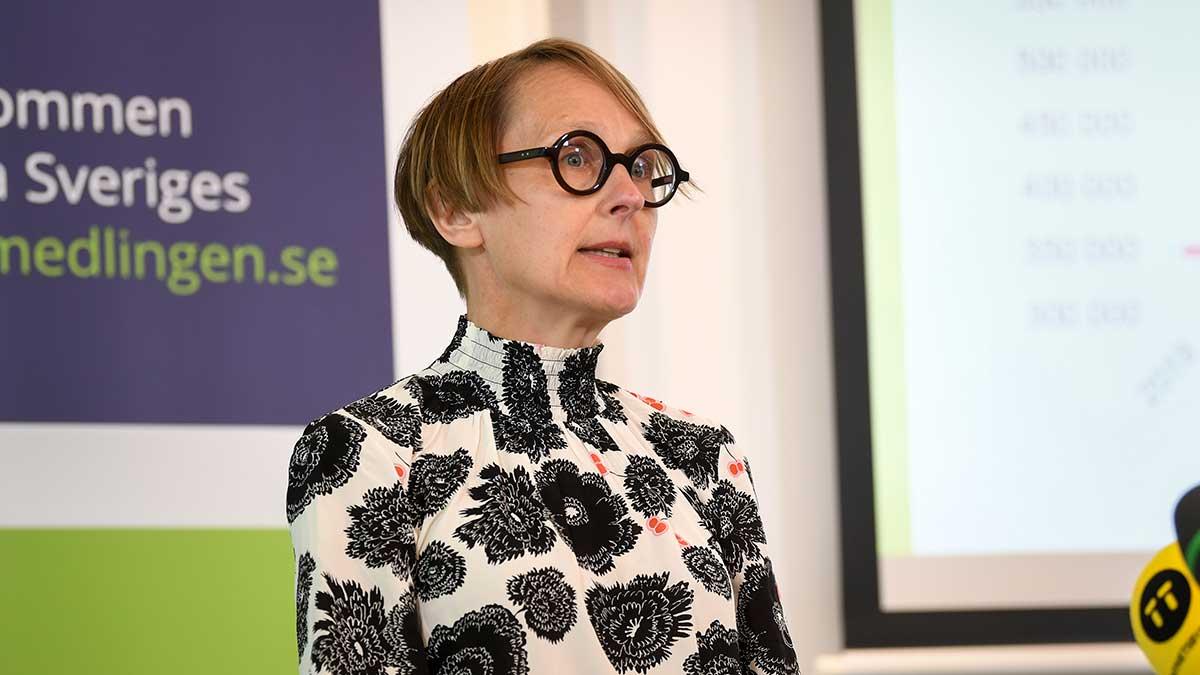 Arbetsförmedlingens analyschef Annika Sundén. (Foto: TT)