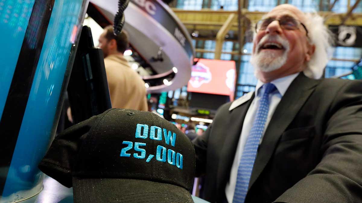 Wall Street-legendaren Peter Tuchman kände sig euforisk under gårdagens börsfest i New York. (Foto: TT)
