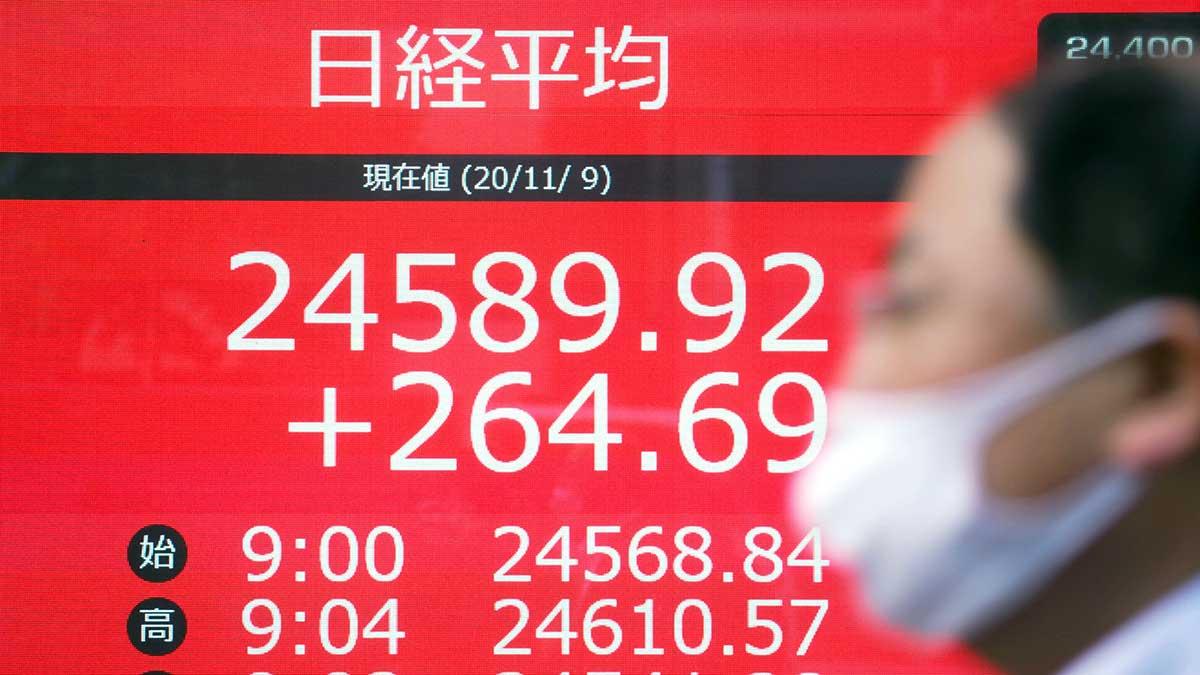 Tokyobörsen handlas i dag på nivåer som inte skådats på 30 år, sedan augusti 1990. (Foto: TT)