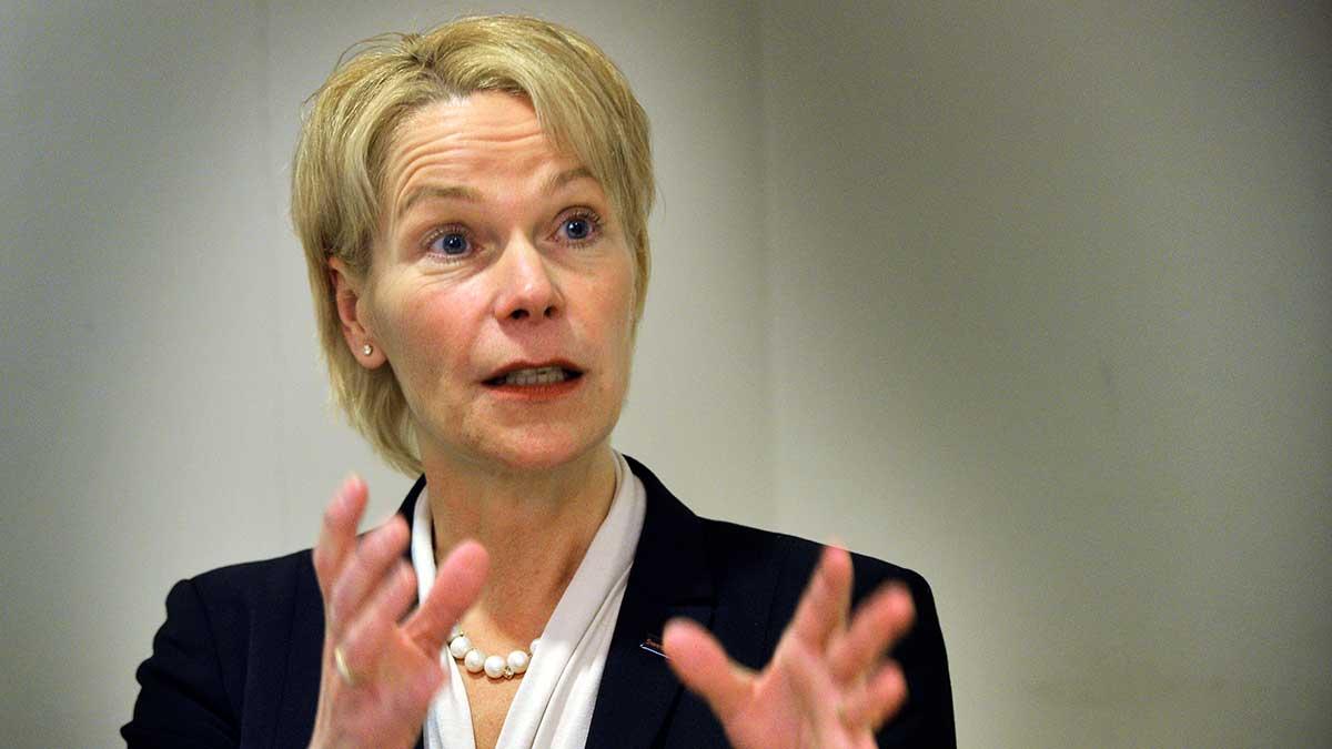 Styrelsen för Svensk Exportkredit "beklagar" att Catrin Fransson (bilden) sagt upp sig som vd. (Foto: TT)