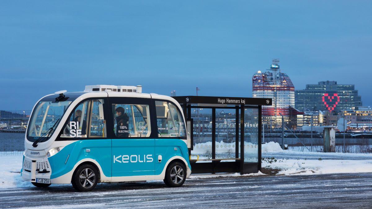 Under våren testas två självkörande bussar i kollektivtrafiken i Göteborg. (Foto: Press)