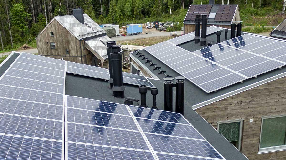 En ny skattereduktion enligt samma princip som för rut- och rotavdrag gäller från årsskiftet för privatpersoner som installerar solceller på småhuset. (Foto: TT)