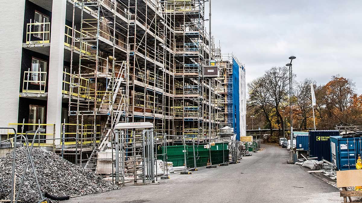 Det svenska bostadsbyggandet ökade i fjol, jämfört med året före. (Foto: TT)