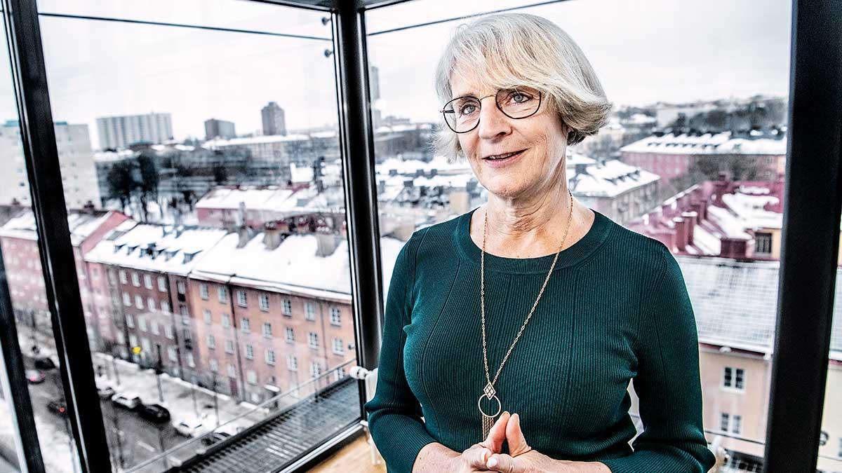 "Det är en väldig konstig och krånglig styrmekanism", säger Skandiabankens vd Johanna Cerwall om amorteringskravet. (Foto: TT)