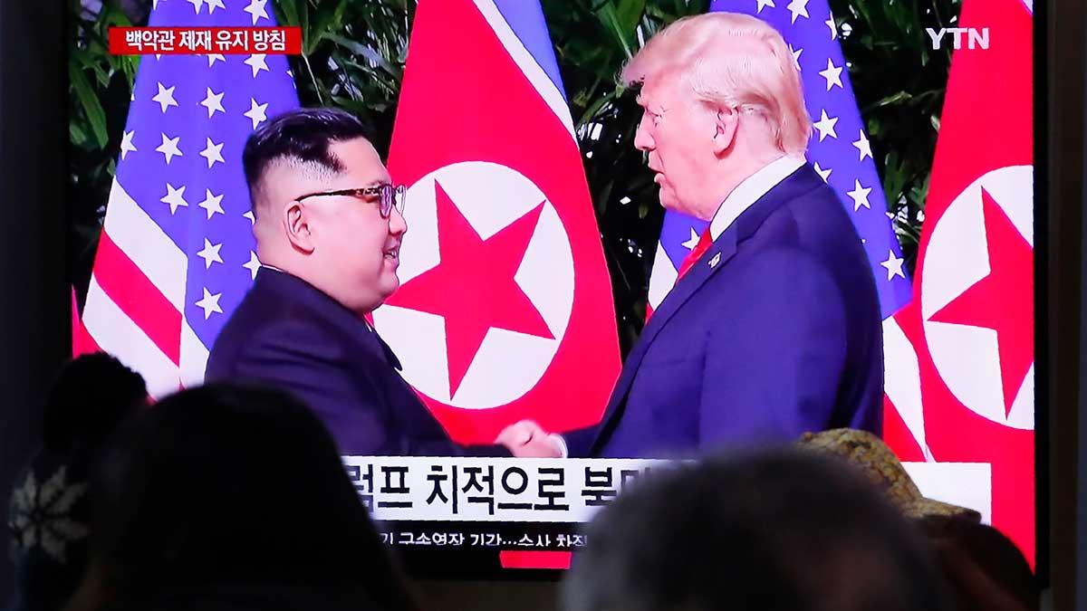 Donald Trump ville ge Nordkoreas diktator Kim Jong-Un lift med Air Force One-planet efter toppmötet i Vietnam. (Foto: TT)