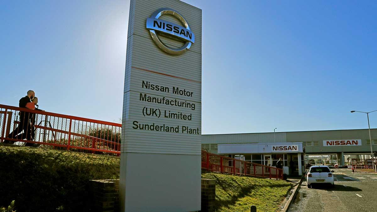 Nissan planerar en bilbatterifabrik i engelska Sunderland, där biltillverkarens nuvarande bilfabrik ligger