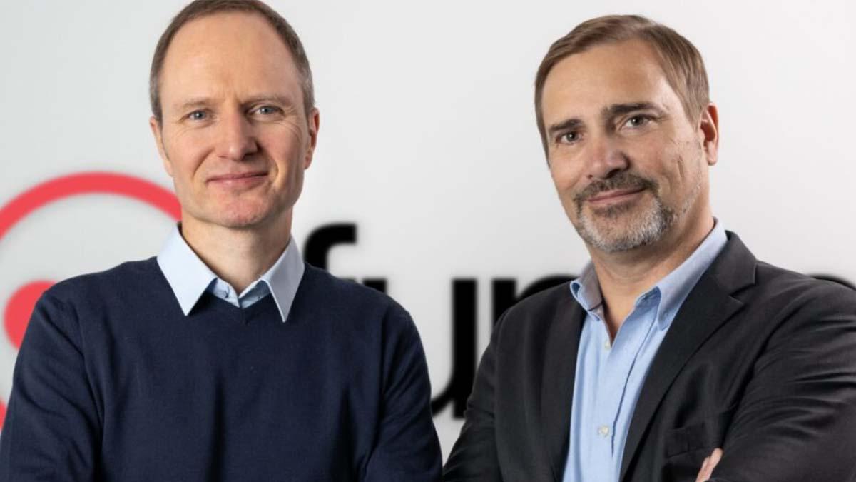 Mjukvarubolaget Funnel, med grundarna Fredrik Skantze och Per Made.