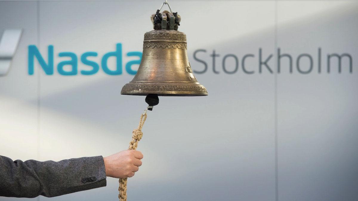 Stockholmsbörsen ned