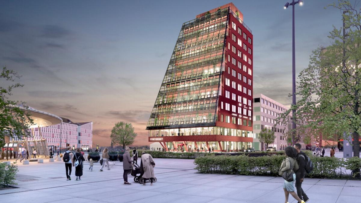 Kontorsfastigheten Fyrtornet som ska byggas i Hyllie i Malmö kommer bli Malmös första och Sveriges högsta kontorshus i trä