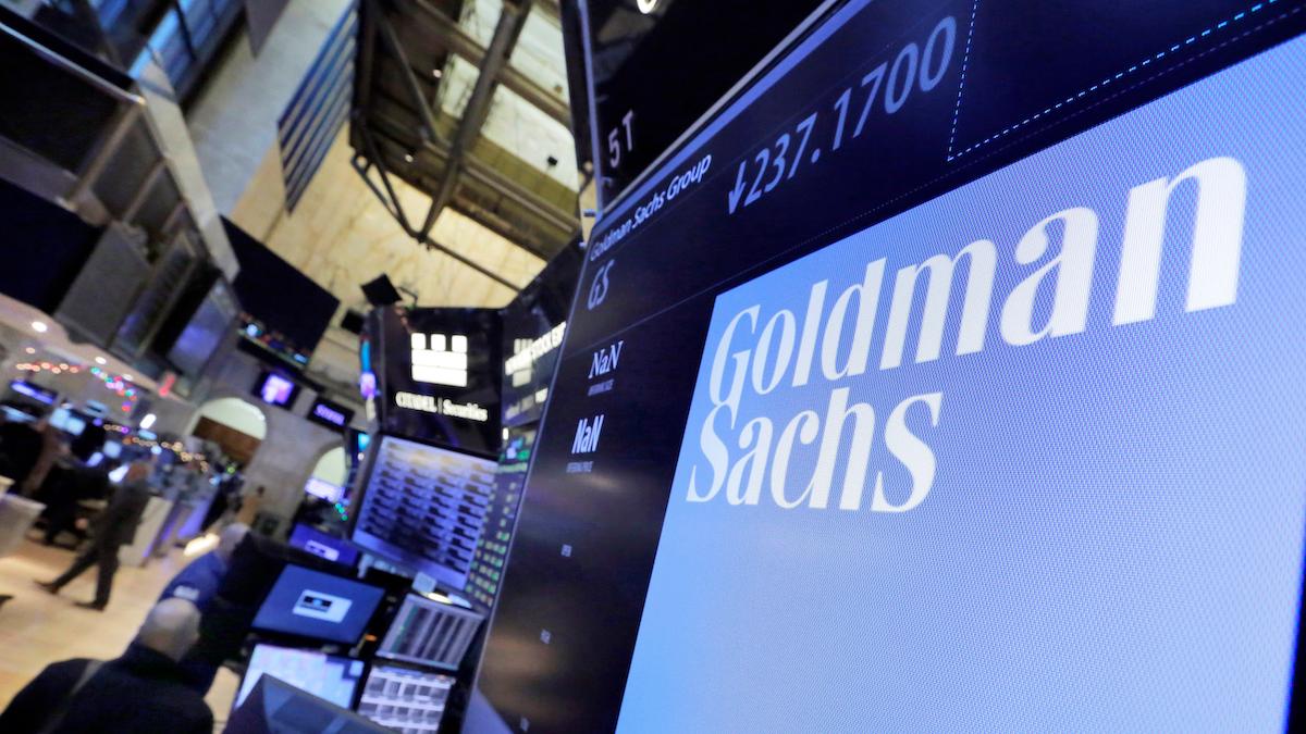 Skylt Goldman Sachs